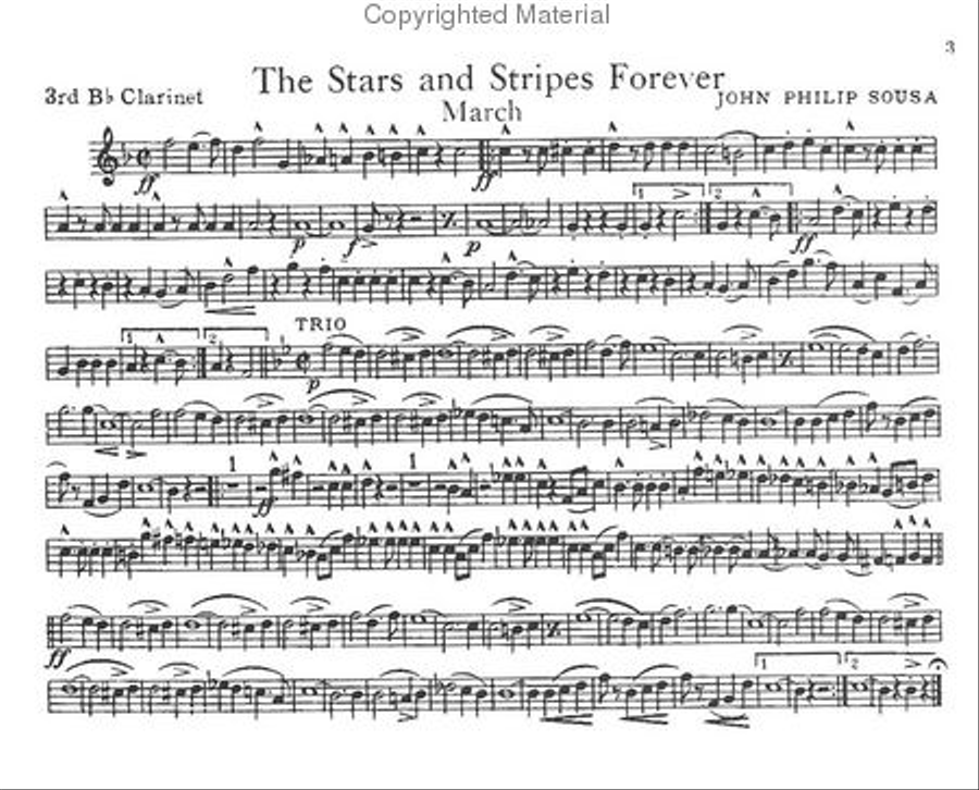 Sousa's Famous Marches Sousa's Famous Marches Concert Band scores gallery preview page 2