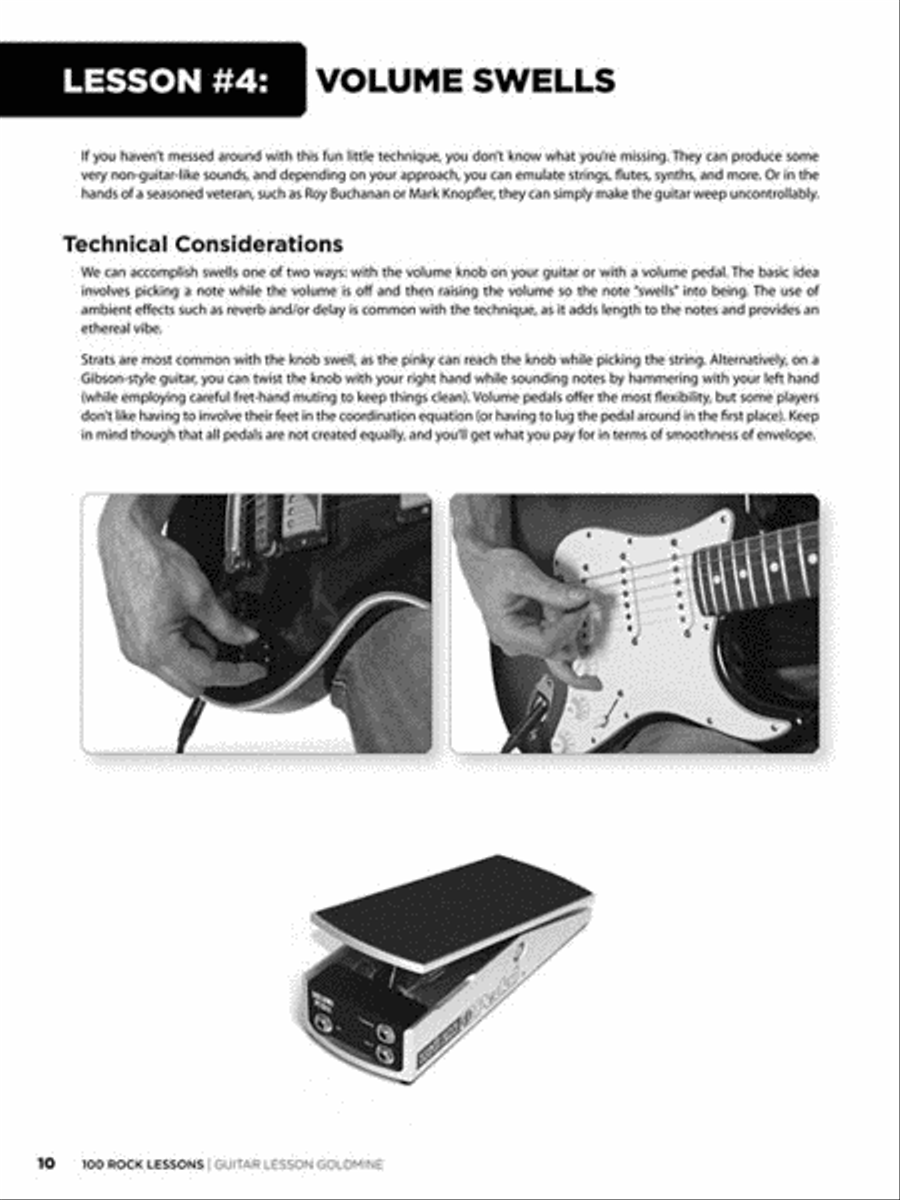 100 Rock Lessons 100 Rock Lessons Guitar Tablature scores gallery preview page 4