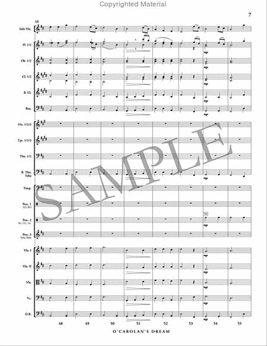 O'Carolan's Dream O'Carolan's Dream Full Orchestra scores gallery preview page 8