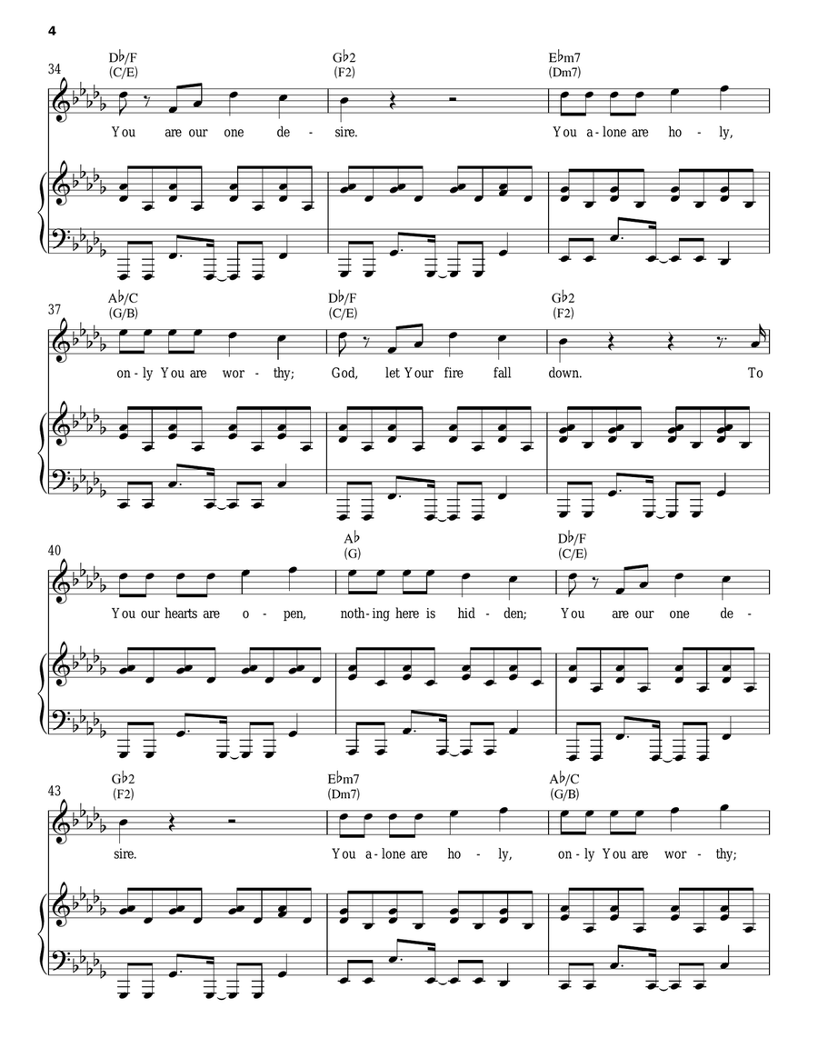 Here For You Here For You Piano, Vocal, Guitar scores gallery preview page 4