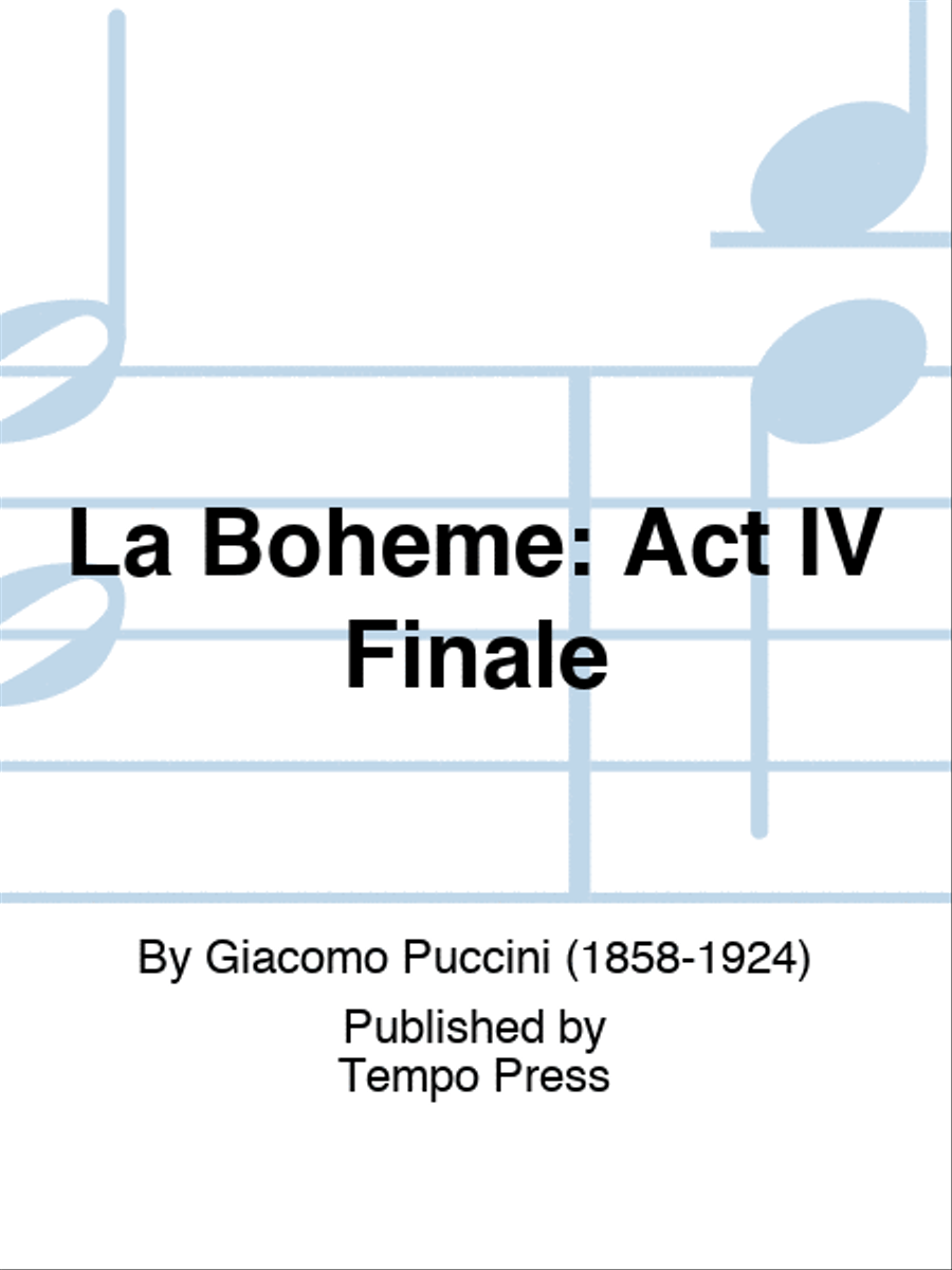 BOHEME, LA: Act IV Finale Set of Parts scores gallery preview page 1
