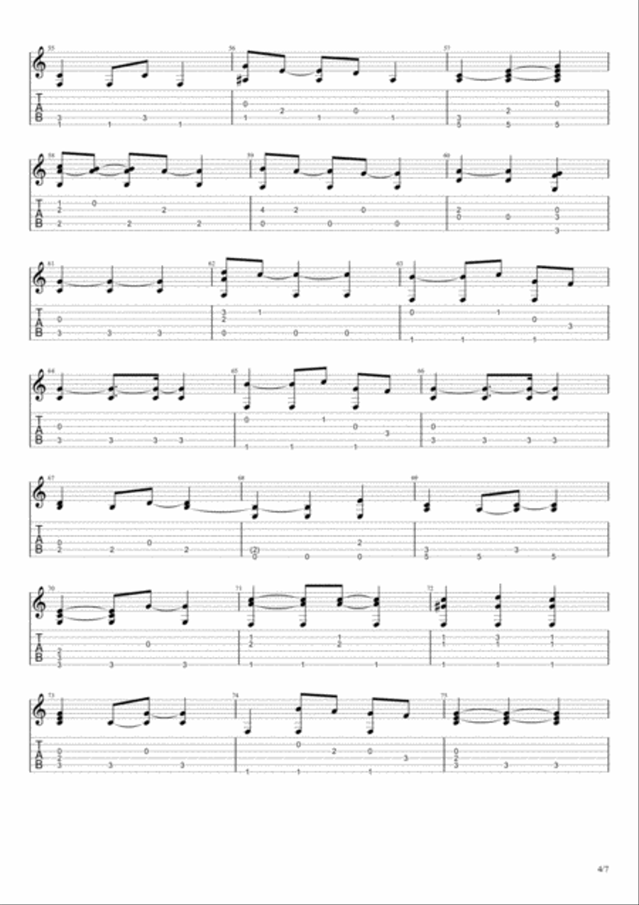 Moon River Electric Guitar scores gallery preview page 4