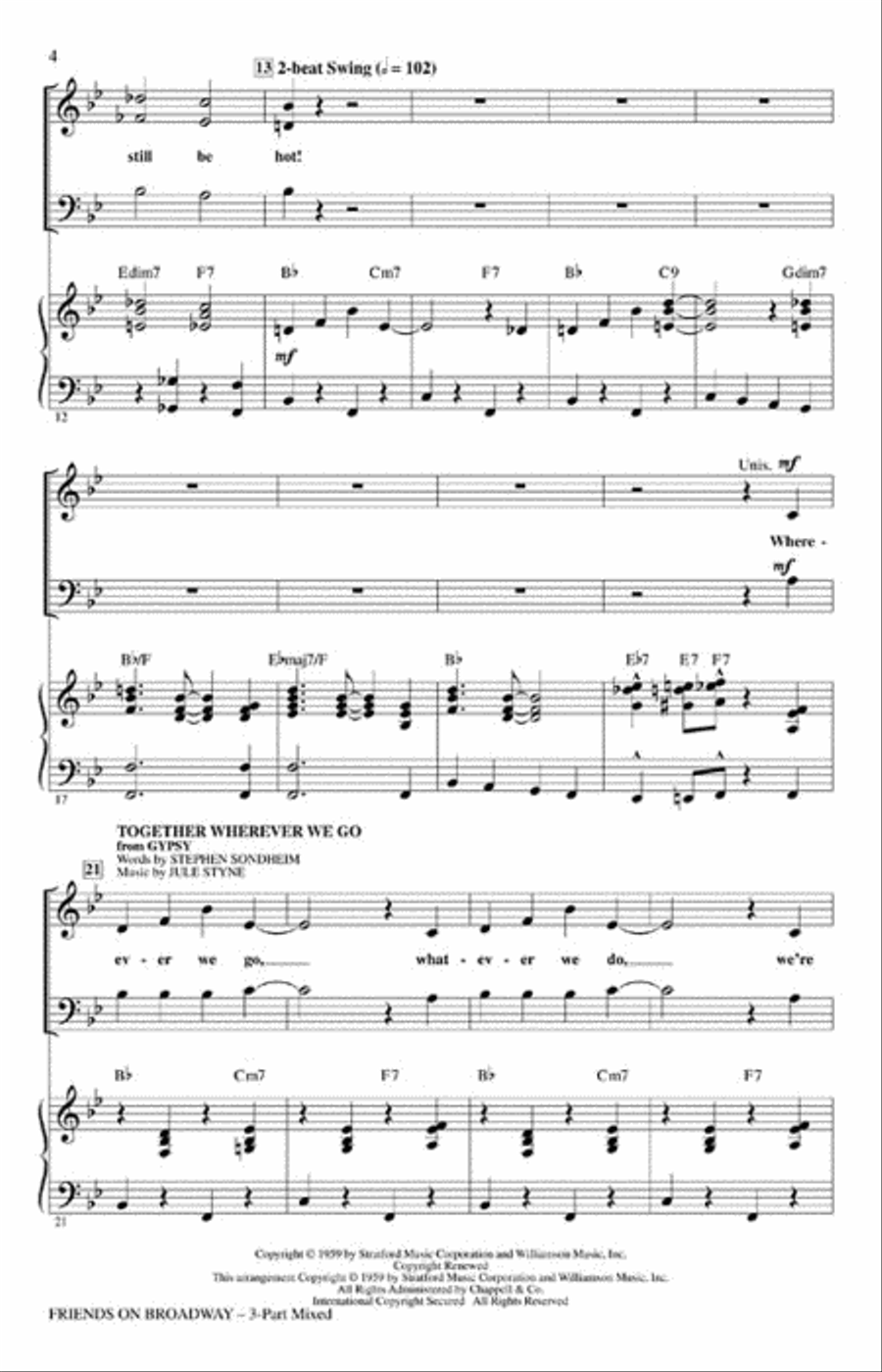Friends on Broadway Choir scores gallery preview page 3