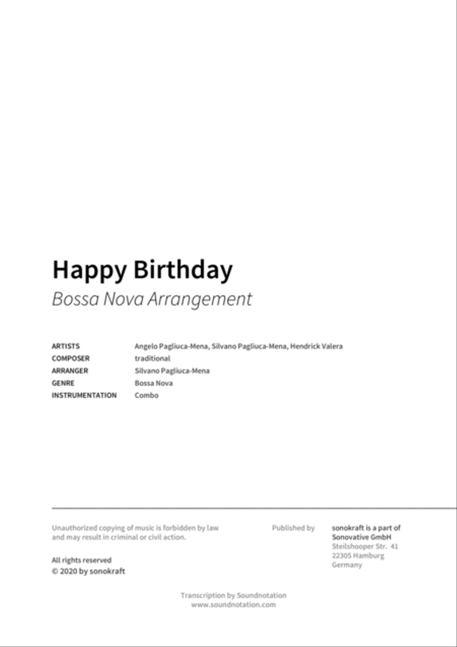 Happy Birthday Orchestra scores gallery preview page 2