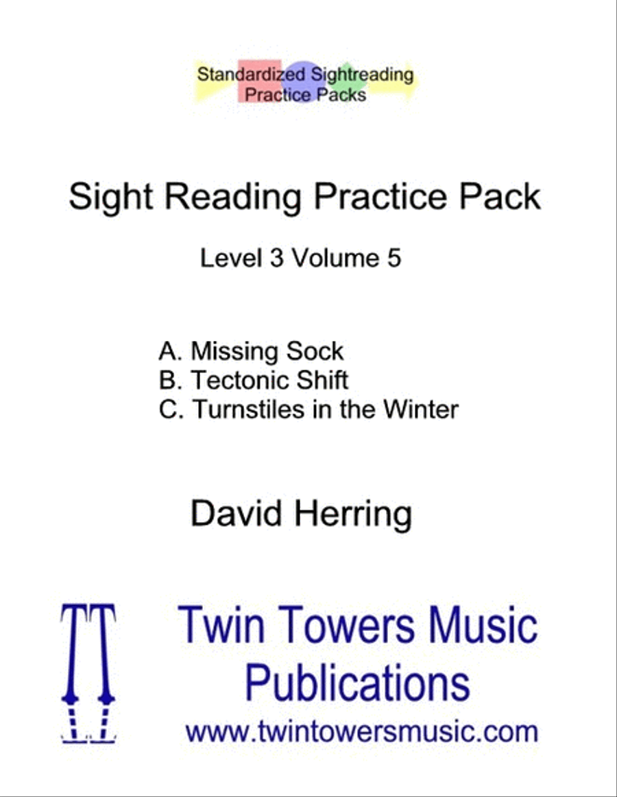 Sight Reading Practice Pack Level 3 Volume 5 Concert Band scores gallery preview page 1