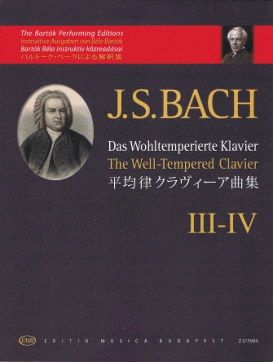 The Well-Tempered Clavier (The Bartok Performing Editions)