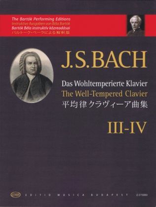 Book cover for The Well-Tempered Clavier – Book III-IV