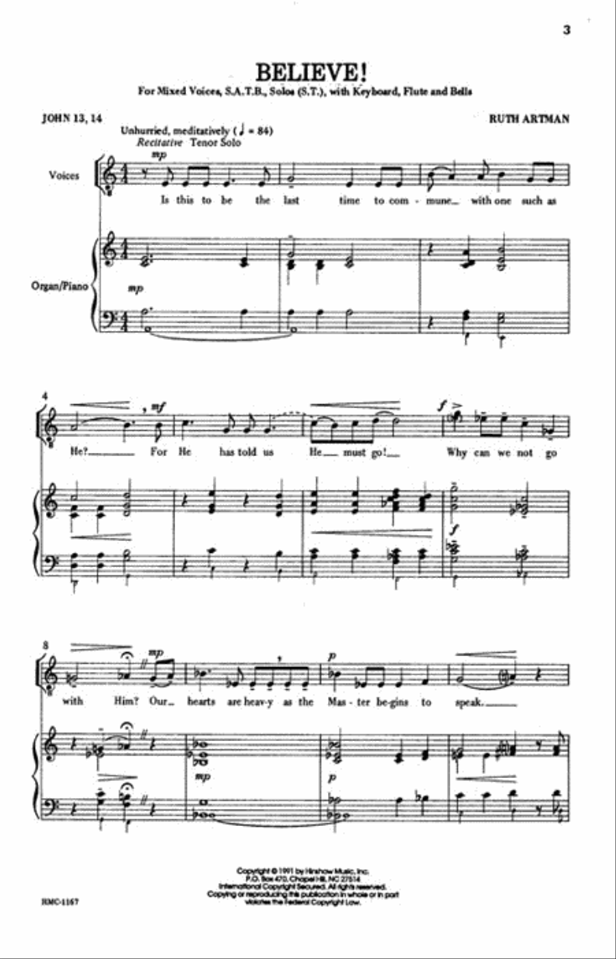 Believe 4-Part scores gallery preview page 2