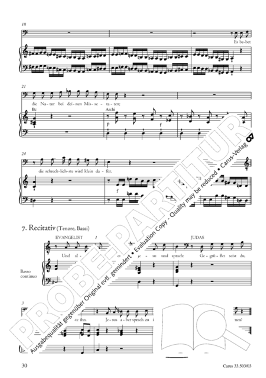 Passion according to St. Matthew (Passions-Musik nach dem Evangelisten Matthaus) SSATB scores gallery preview page 31