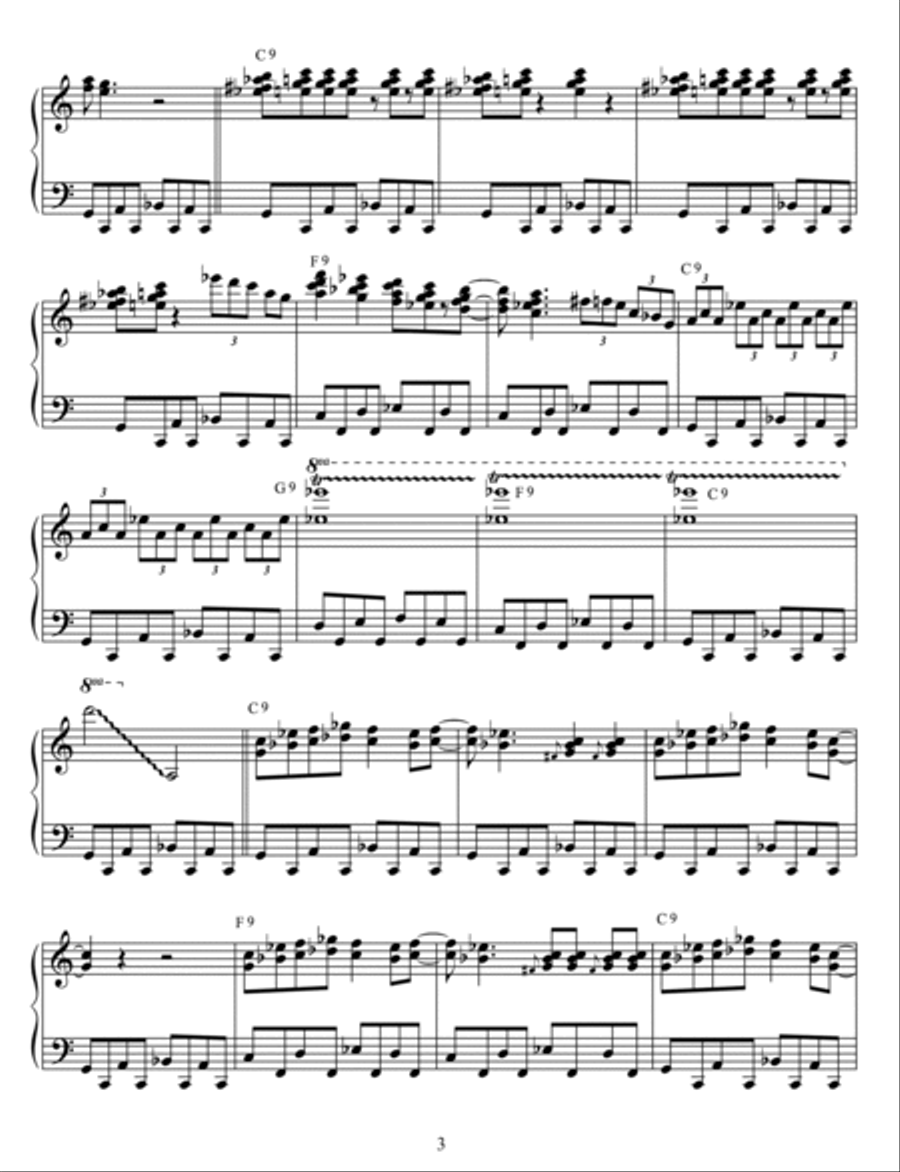 Boogie With Nicky (dedicated to the great British keyboard player Nicky Hopkins) Piano Method scores gallery preview page 4