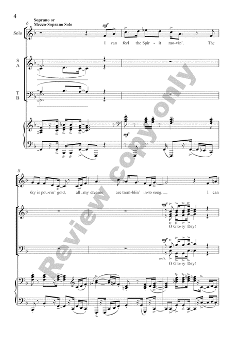 Three Gospel Choruses Divisi scores gallery preview page 23
