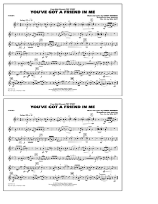 You've Got a Friend in Me (from Toy Story 2) (arr. Paul Murtha) - F Horn
