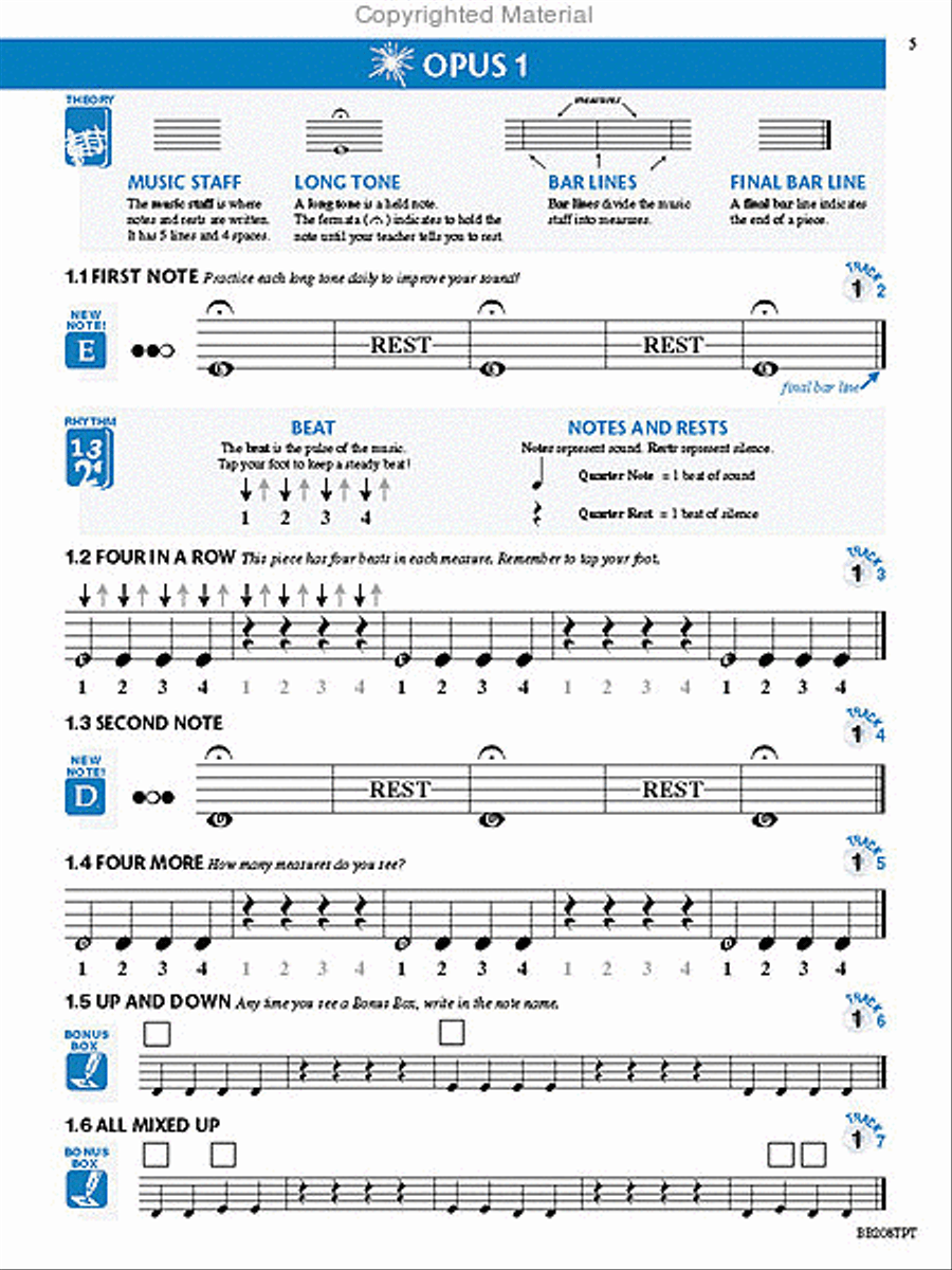 Measures of Success Trumpet Book 1 Concert Band Methods scores gallery preview page 2