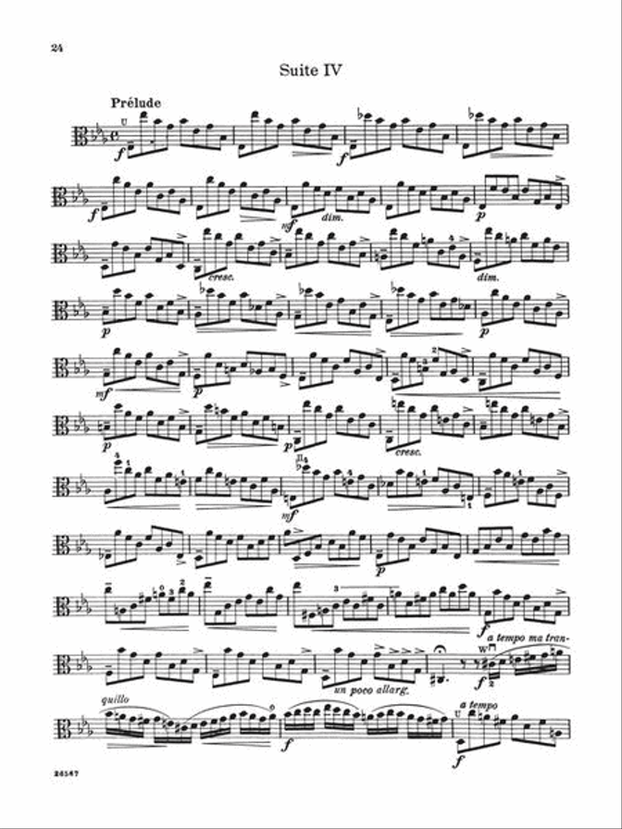 6 Suites Viola Solo scores gallery preview page 6