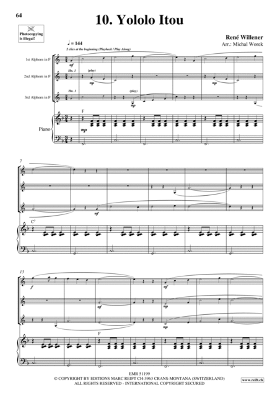 20 Alphorn Trios Volume 2 Brass Trio scores gallery preview page 21