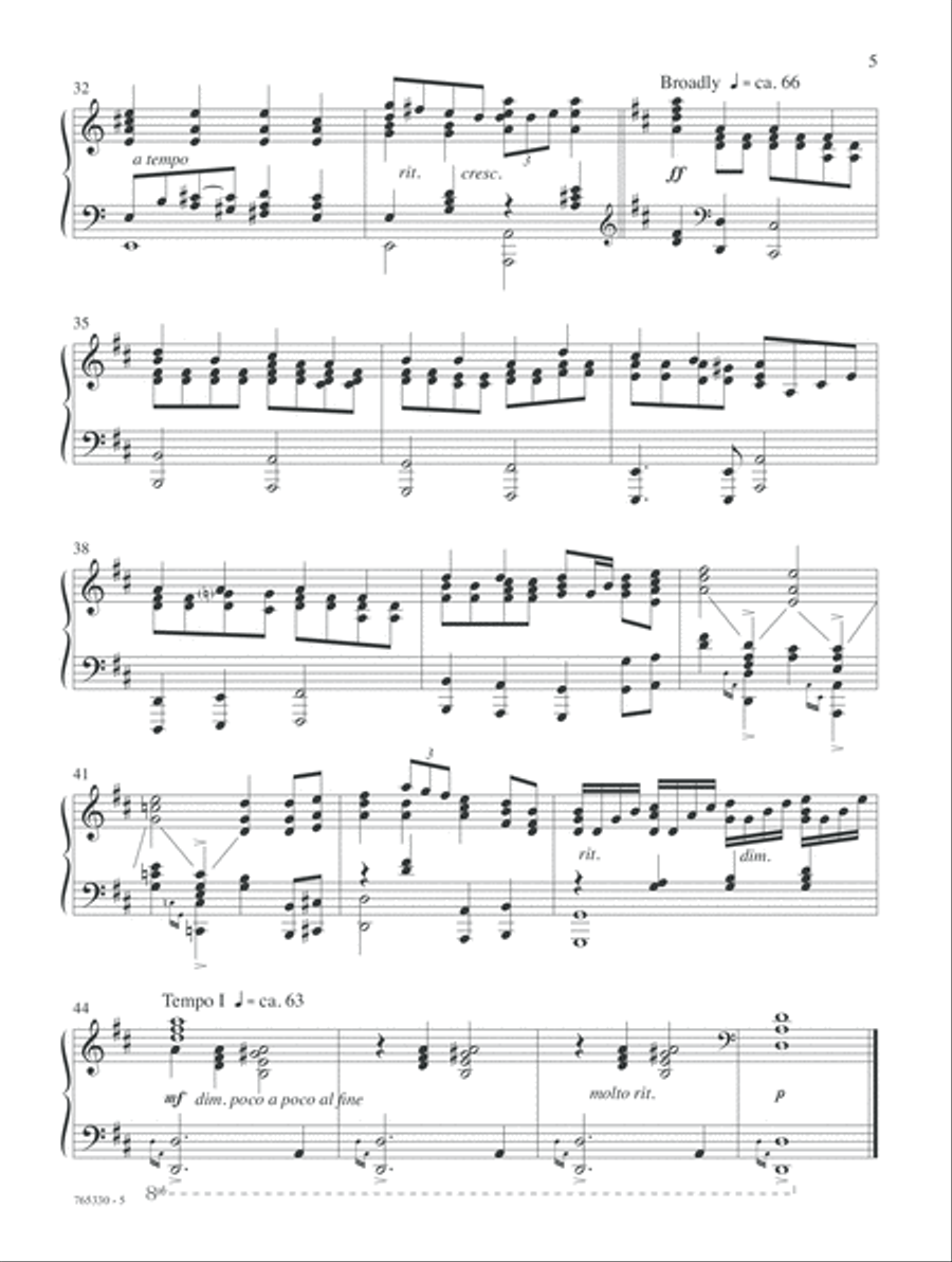 The Cross of Calvary Piano Solo scores gallery preview page 5