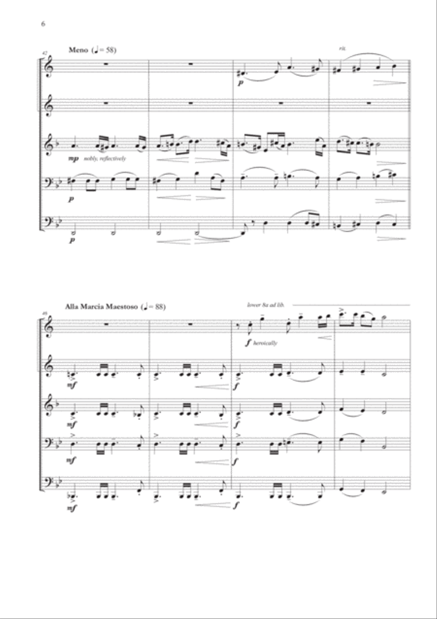 Jurassic Park III Jurassic Park III Brass Ensemble scores gallery preview page 6