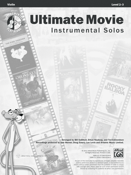 Ultimate Movie Instrumental Solos for Strings image number null