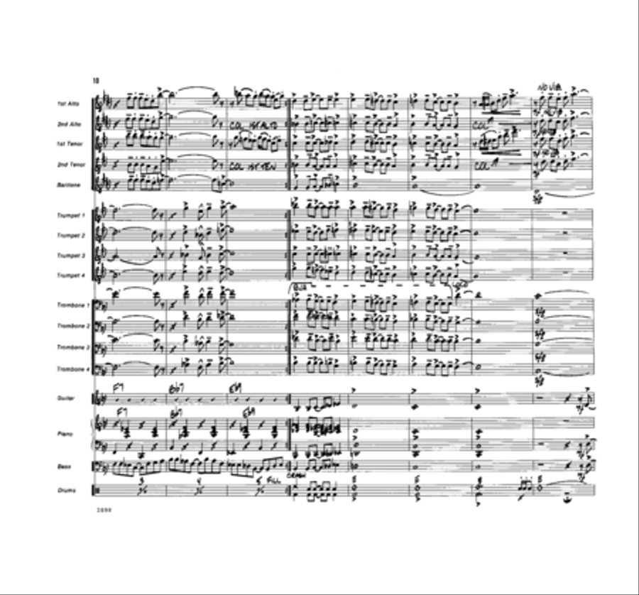 I Love the Nightlife Jazz Ensemble scores gallery preview page 10