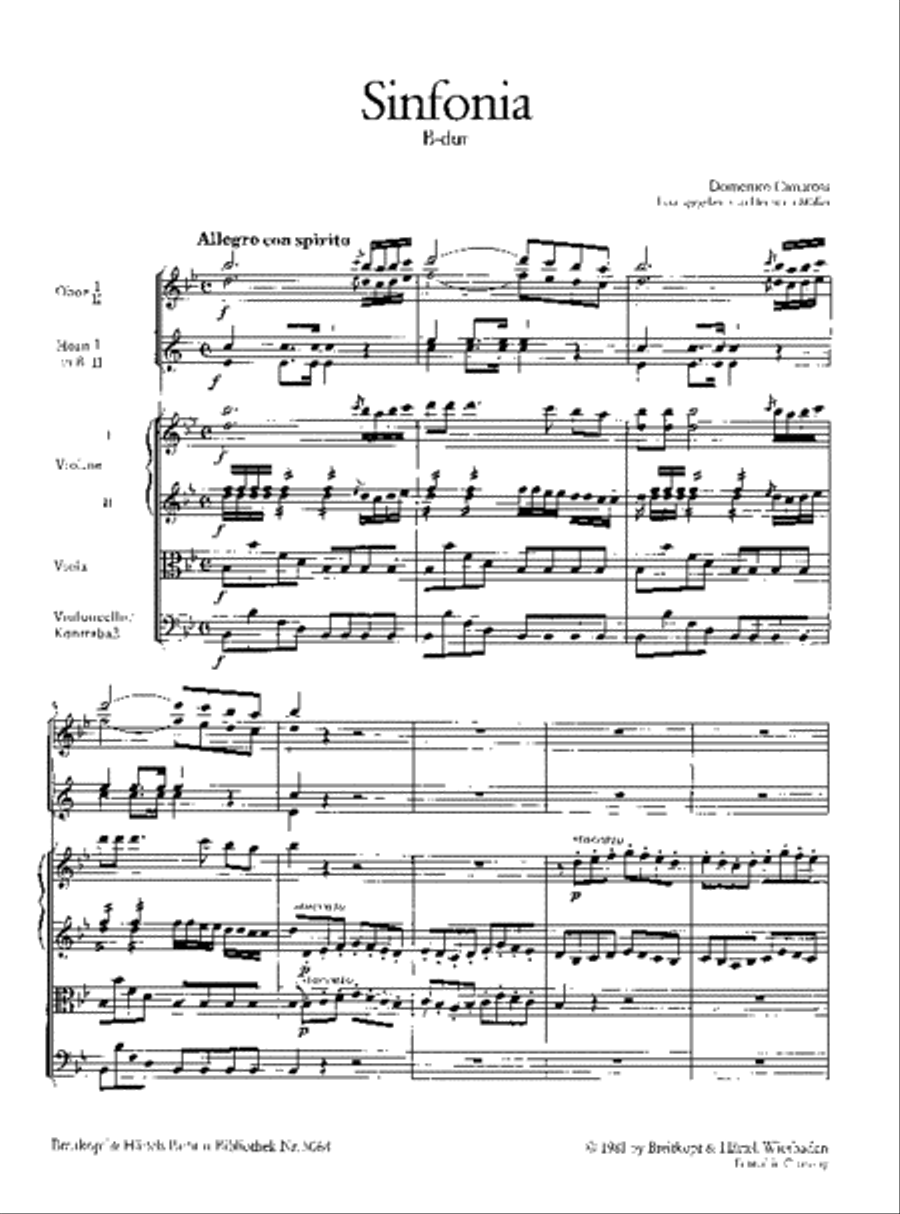Sinfonia in Bb major Orchestra scores gallery preview page 2
