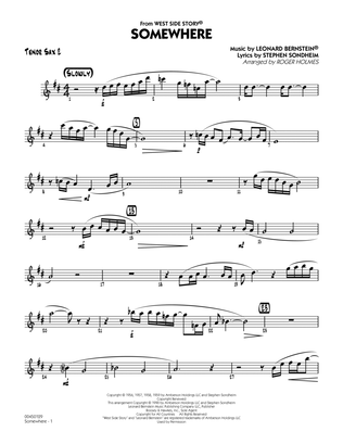 Book cover for Somewhere (from West Side Story) - Tenor Sax 2