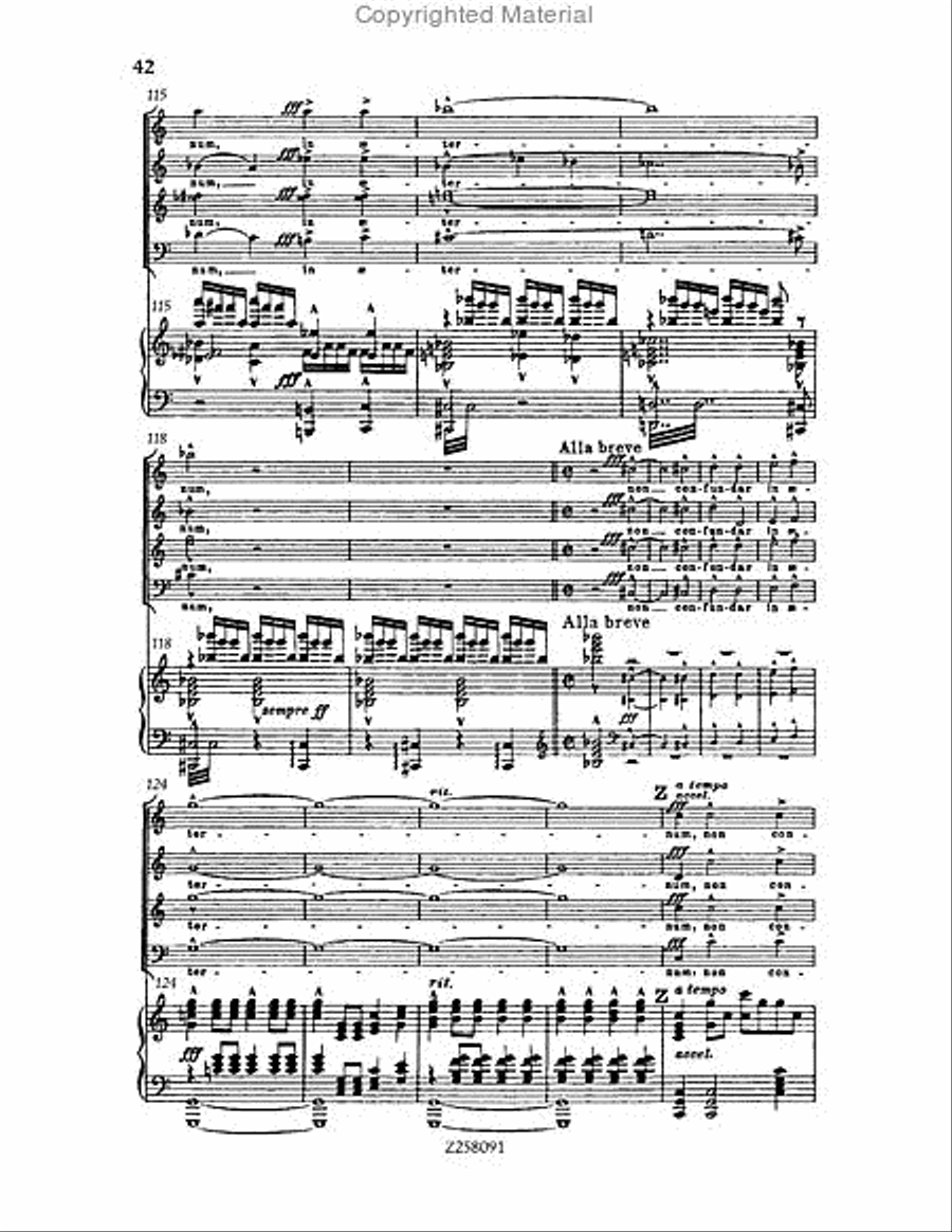 Te Deum, WAB 45 (1886 revision) Choir scores gallery preview page 42