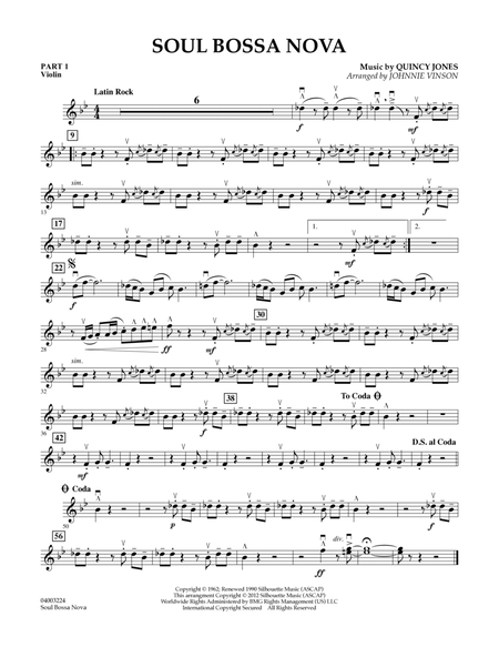 Soul Bossa Nova (arr. Johnnie Vinson) - Pt.1 - Violin