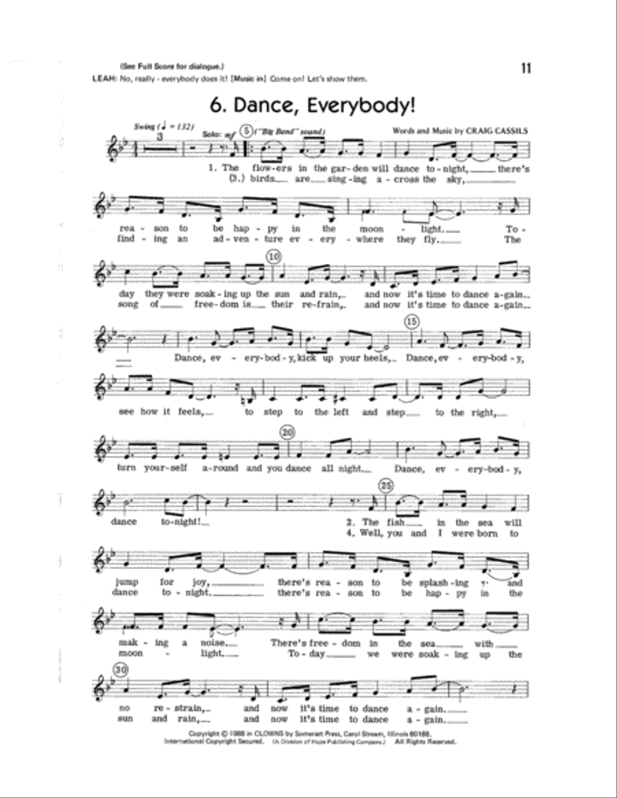 Clowns Clowns Choir scores gallery preview page 13
