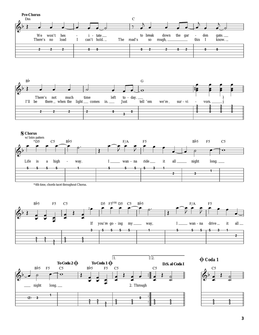 Life Is A Highway Acoustic Guitar scores gallery preview page 3
