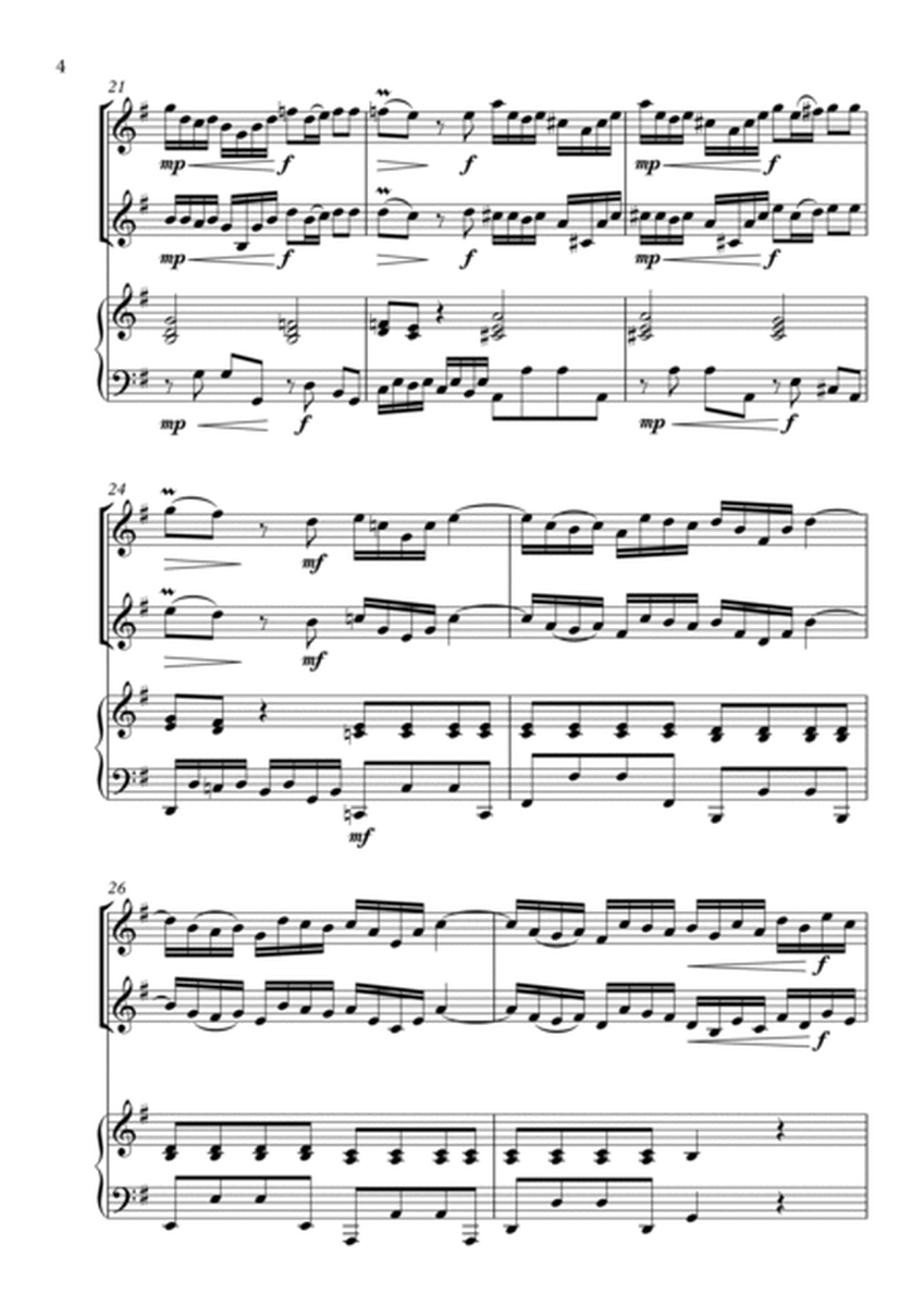 Allegro in G major (Pièces de Clavecin, Op. 1) (arr 2 Violins & Piano) ("I'll Second This" Series) image number null