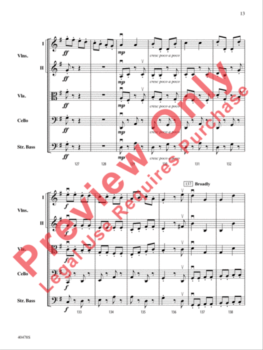 Coney Island Romp String Orchestra scores gallery preview page 14