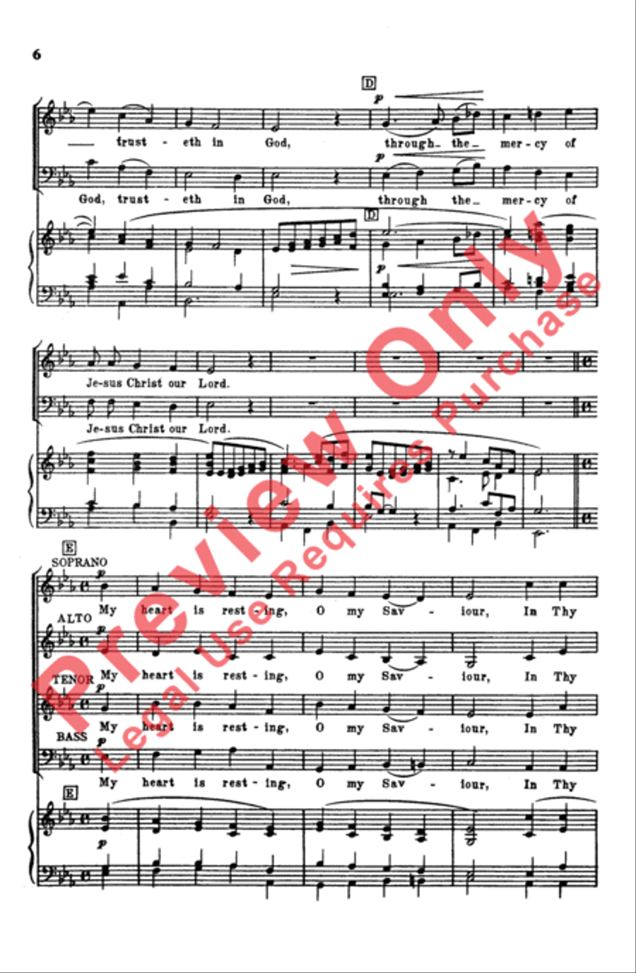 It Is a Precious Thing 4-Part scores gallery preview page 6