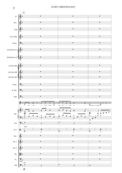 Every Christmas Day (Choir & Orchestra) - score & parts)
