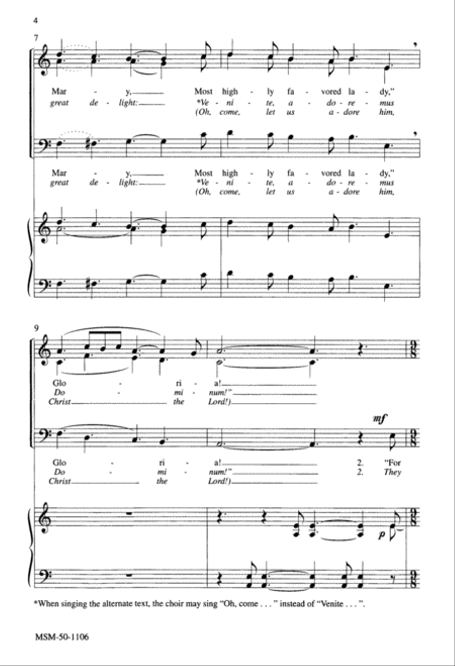 Gabriel's Message The Journey of the Magi 3-Part scores gallery preview page 4