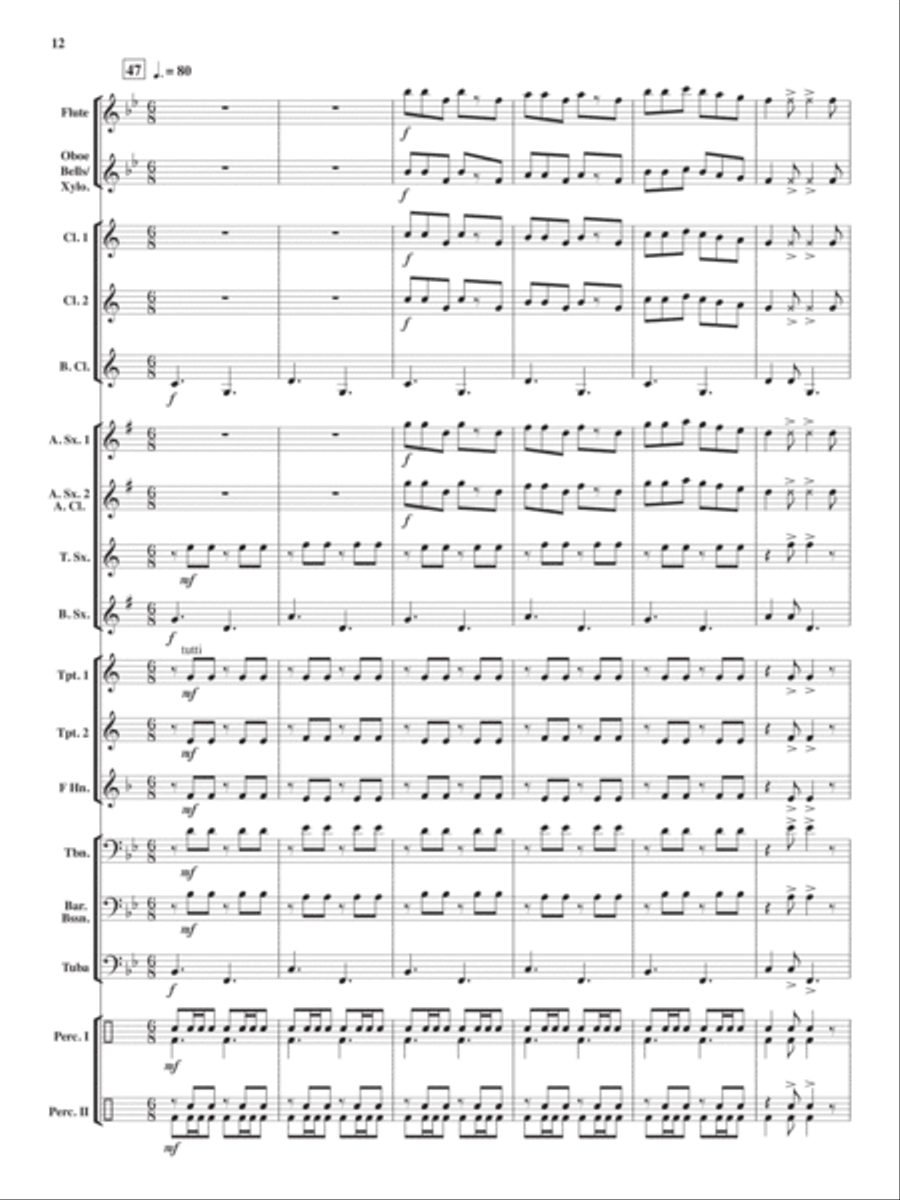 El Toro Rojo Grande Concert Band scores gallery preview page 11