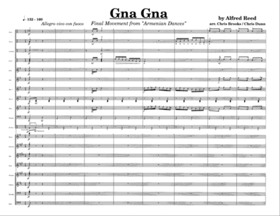 Gna Gna - from Armenian Dances w/Tutor Tracks Percussion Ensemble scores gallery preview page 3