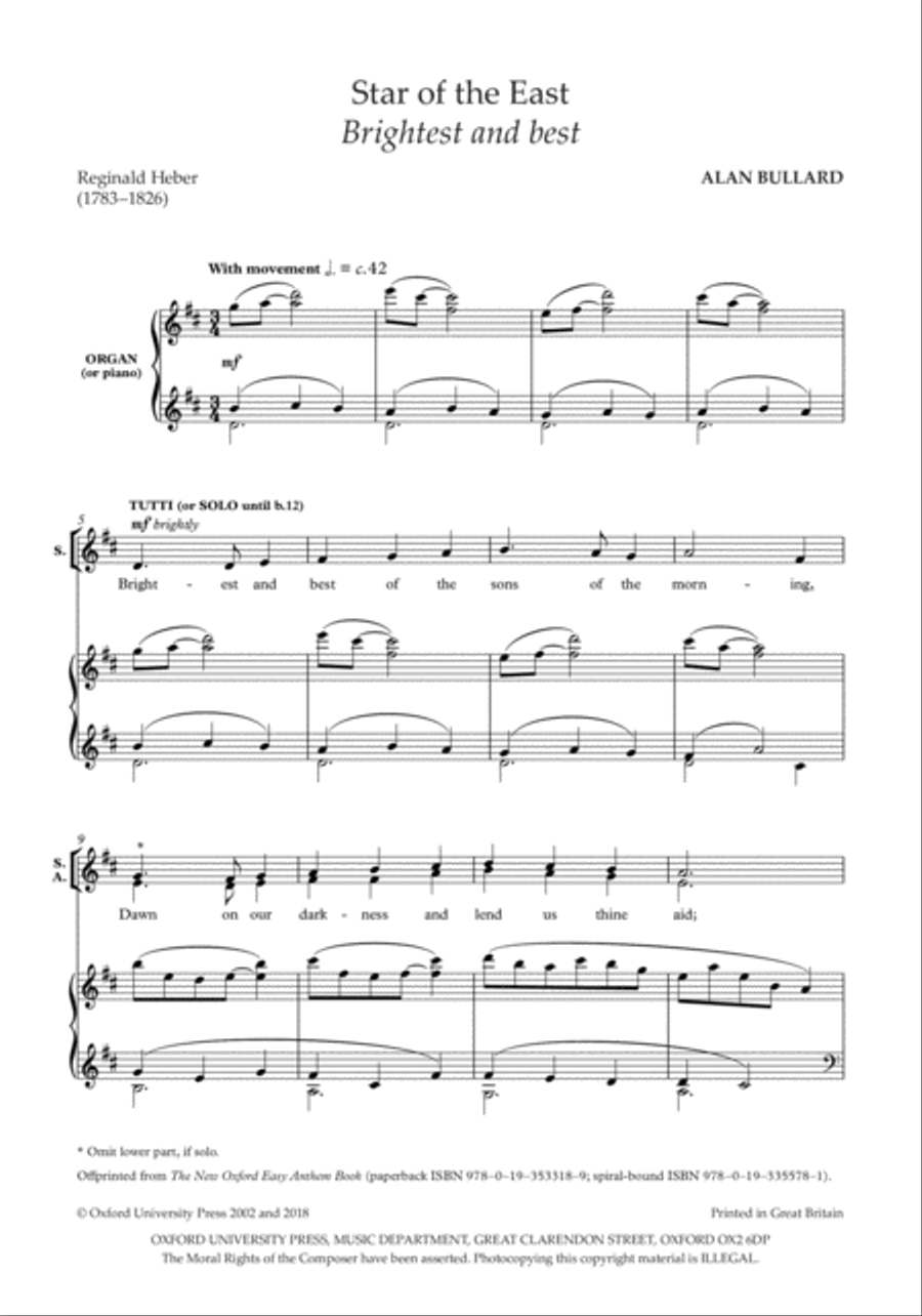 Star of the East 4-Part scores gallery preview page 2