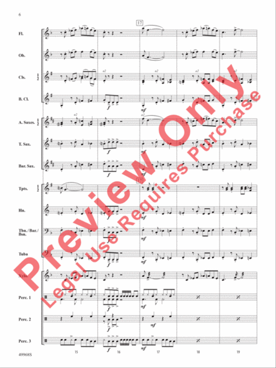Funky Penguins Concert Band scores gallery preview page 7