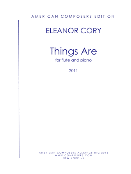 [Cory] Things Are