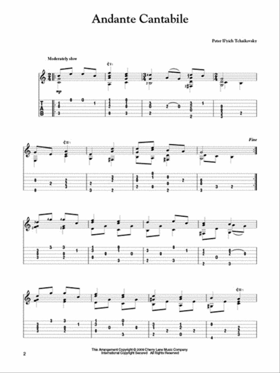 Most Popular Classical Melodies for Easy Classical Guitar Acoustic Guitar scores gallery preview page 3
