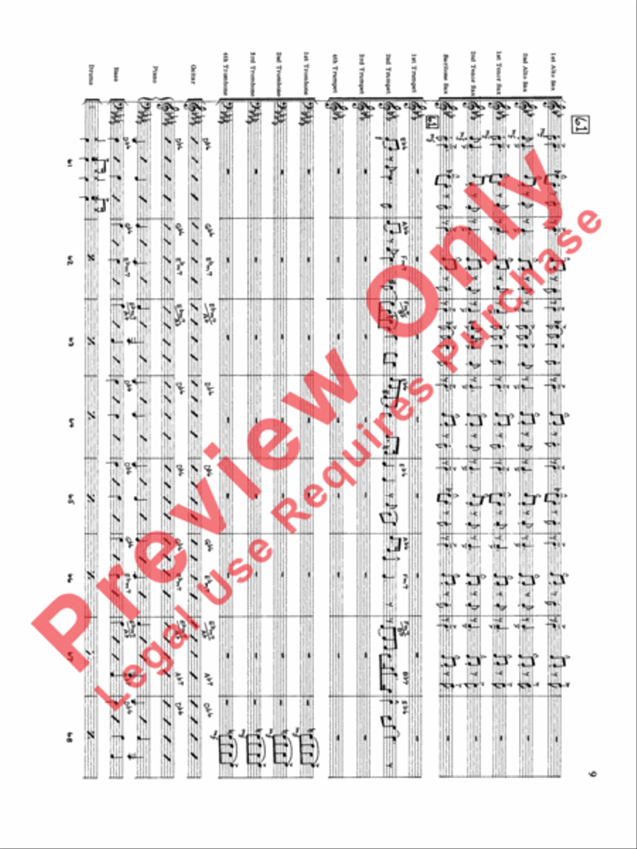 Original Big Band Sounds Big Band scores gallery preview page 10