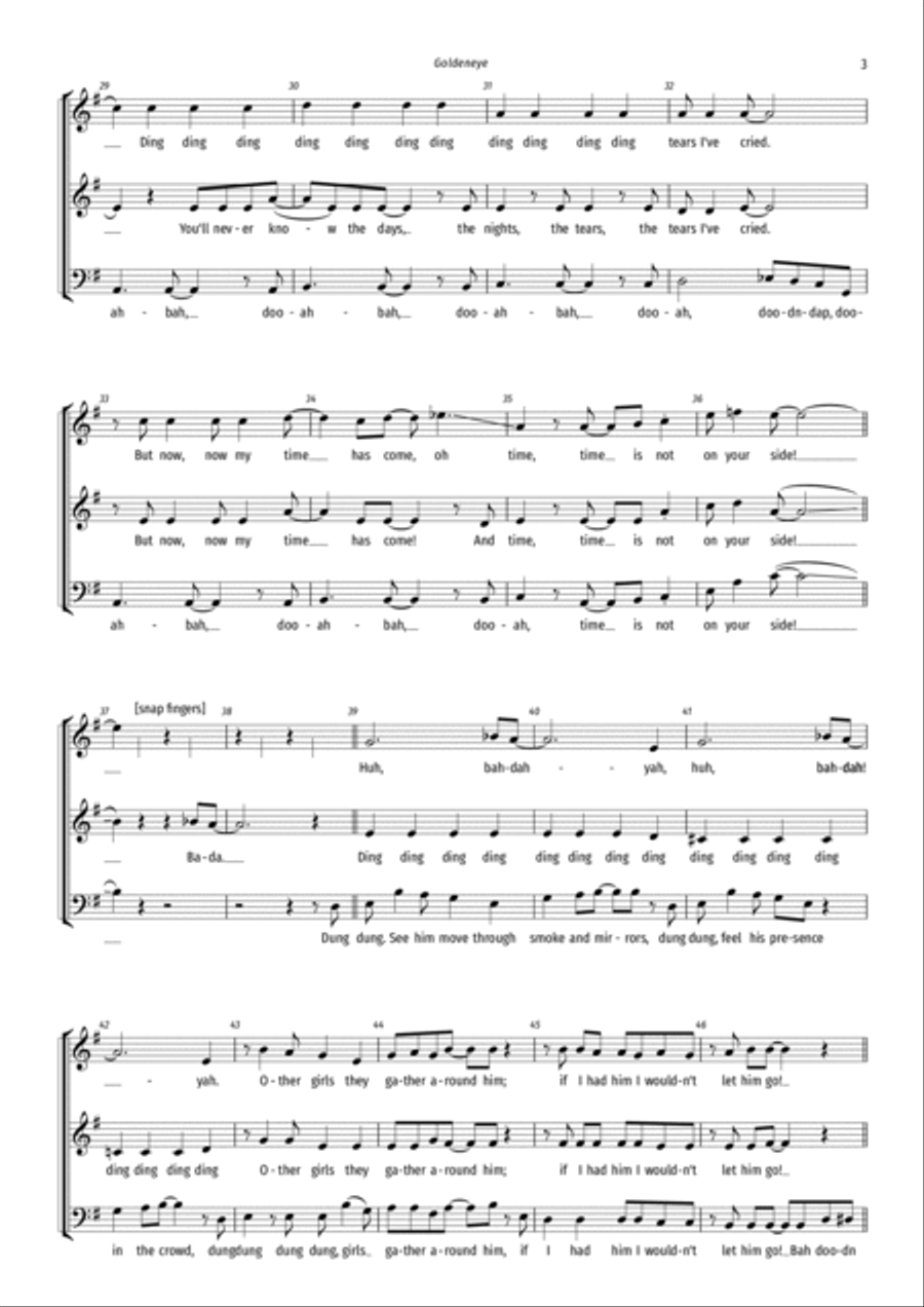 Goldeneye 3-Part scores gallery preview page 3