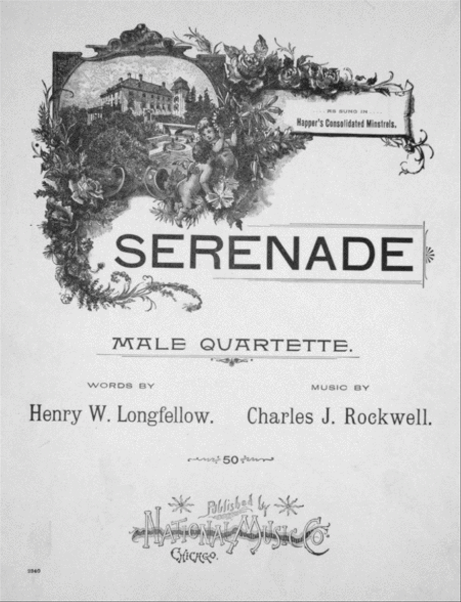 Serenade. Male Quartette Voice scores gallery preview page 1