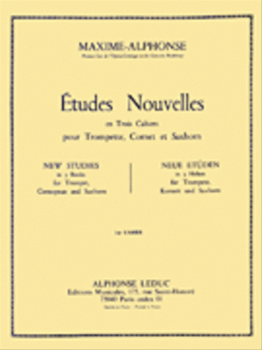 Etudes Nouvelles - Volume 1