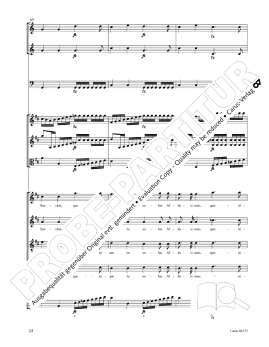 Mass in G Major STB scores gallery preview page 37