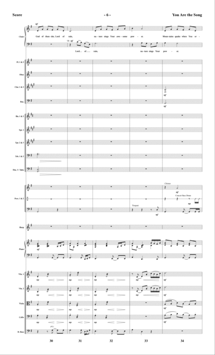 You Are the Song - Full Score Choir scores gallery preview page 6