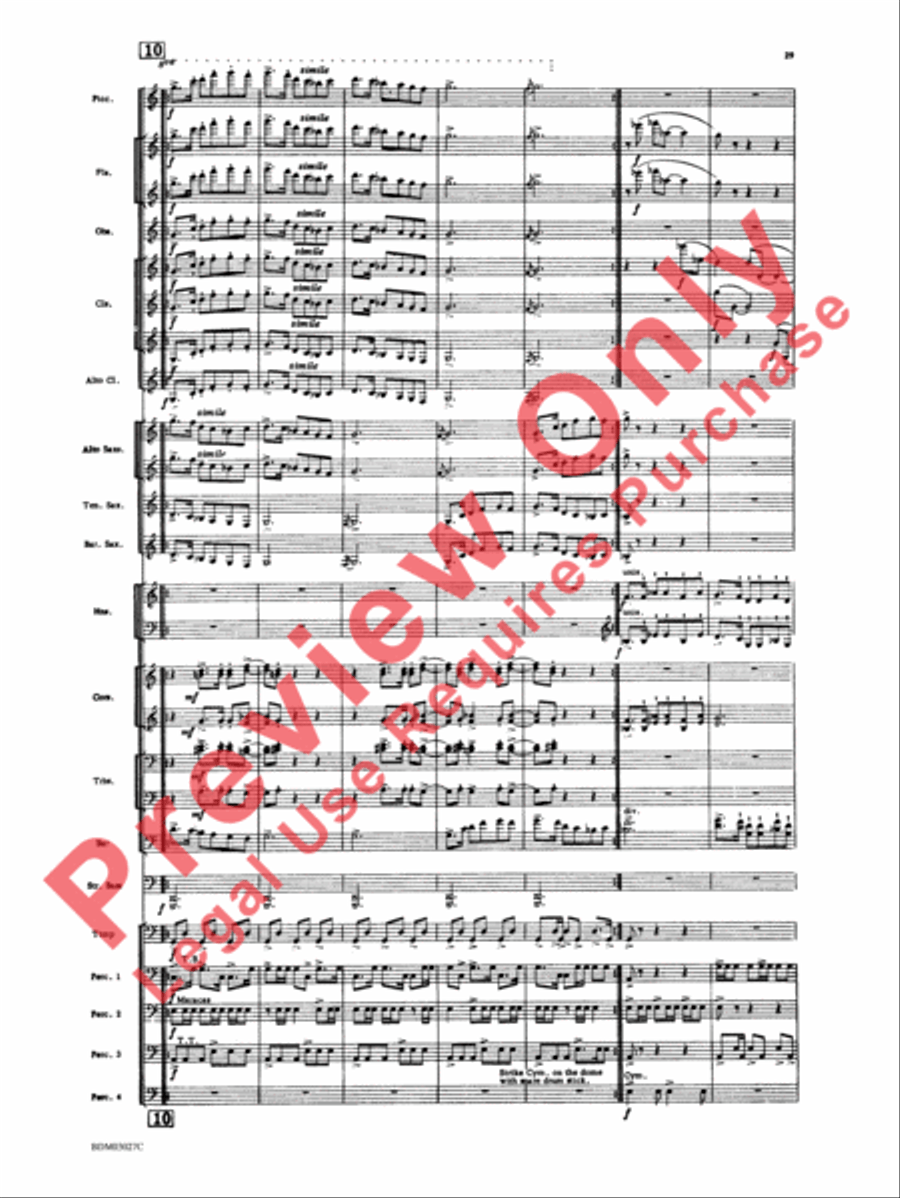 La Fiesta Mexicana Concert Band scores gallery preview page 32