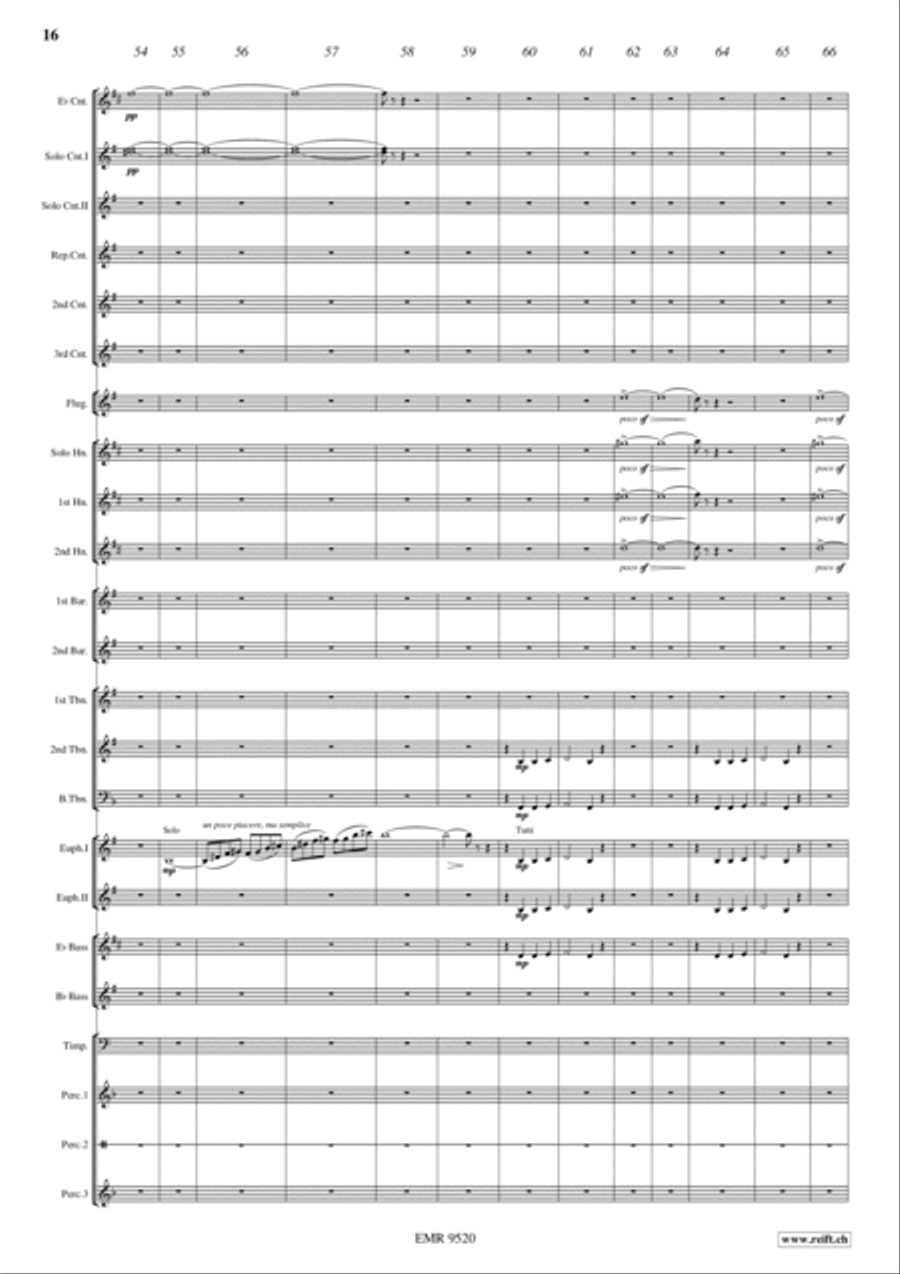 Russian Easter Festival Brass Band scores gallery preview page 16