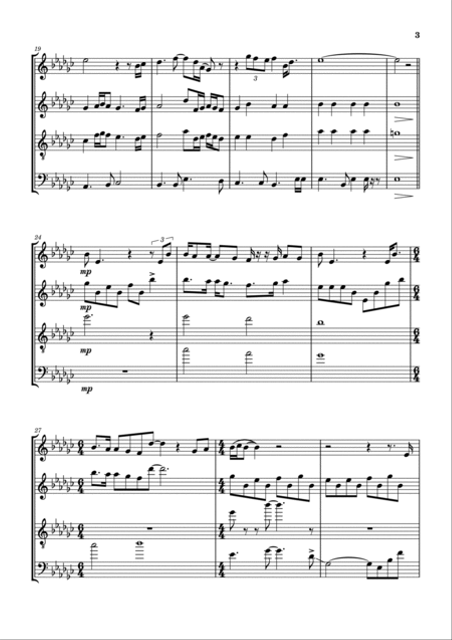 Lady Woodwind Quartet scores gallery preview page 4
