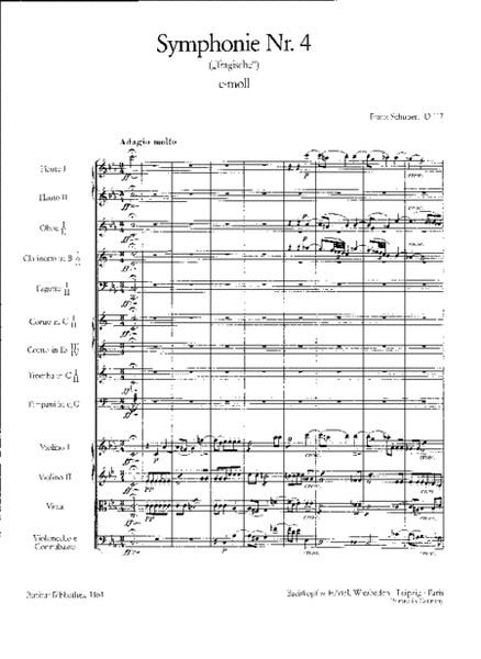 Symphony No. 4 in C minor D 417
